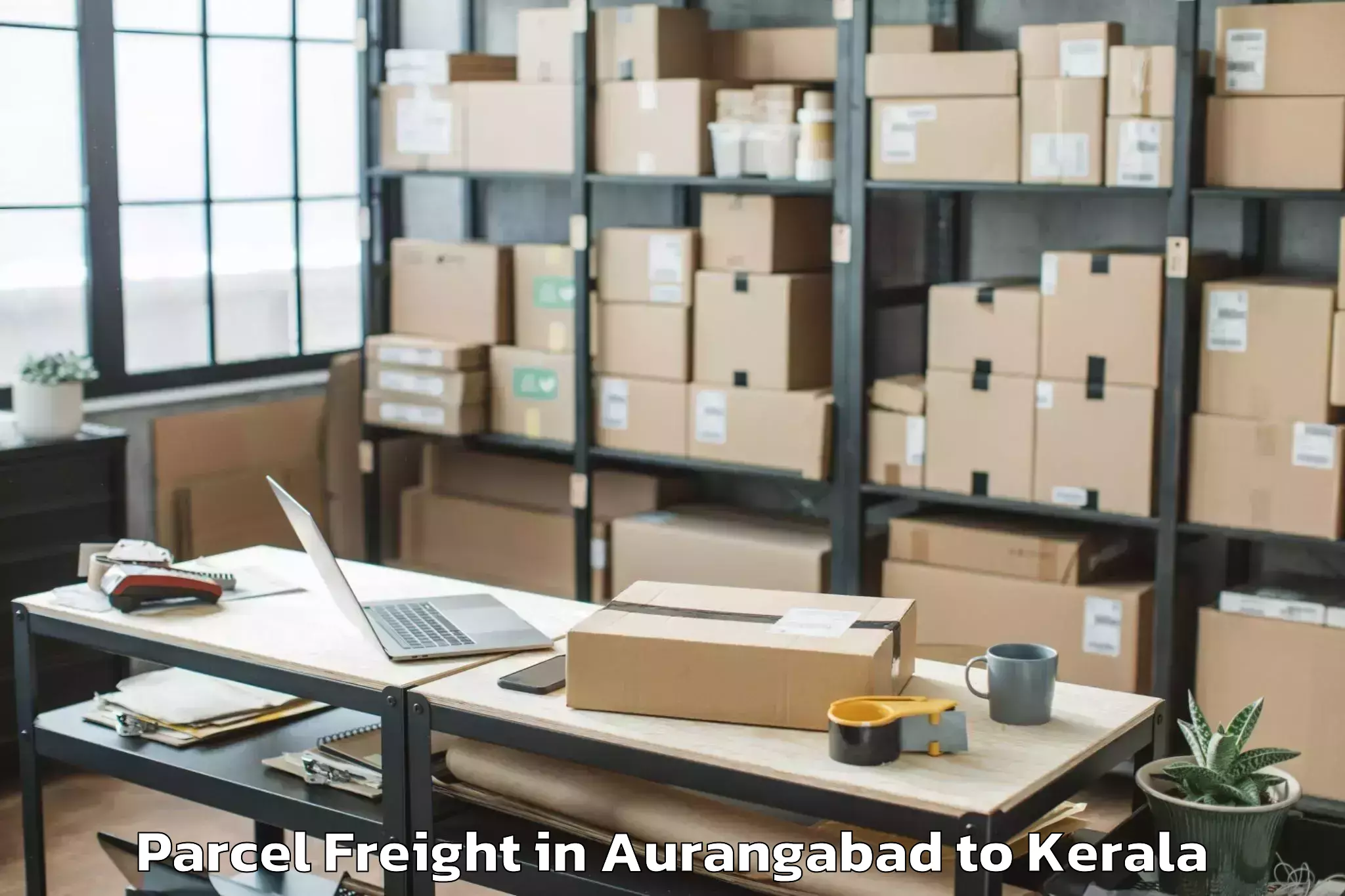 Book Your Aurangabad to Thiruvananthapuram Airport Trv Parcel Freight Today